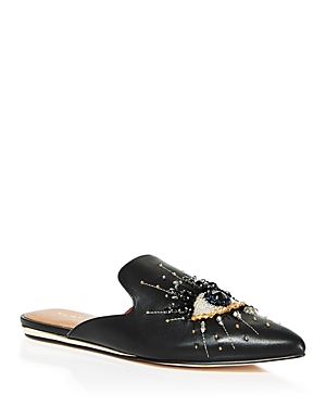 Kurt Geiger London Women's Olive Embellished Pointed Flats