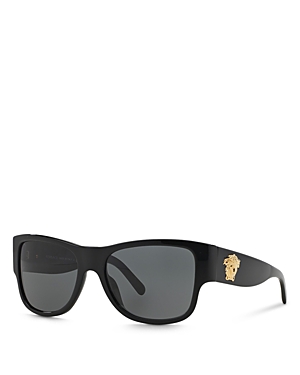 Versace Square Sunglasses, 58mm In Black/gray
