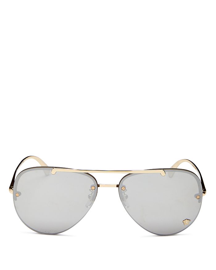 Versace - Brow Bar Aviator Sunglasses, 60mm