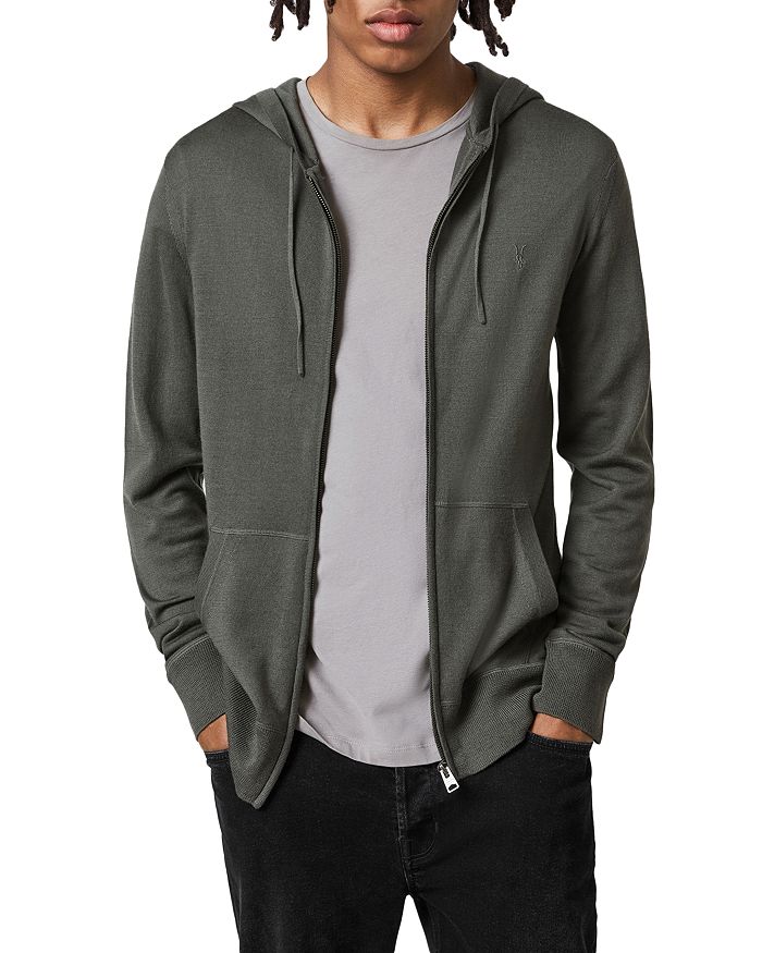ALLSAINTS Mode Merino Wool Slim Fit Full Zip Hoodie Bloomingdale s