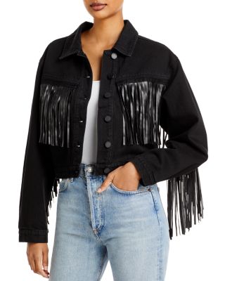 BLANKNYC - Cropped Fringe Jacket