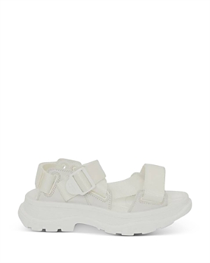 Alexander Mcqueen White Tread Sandals In Tinted White
