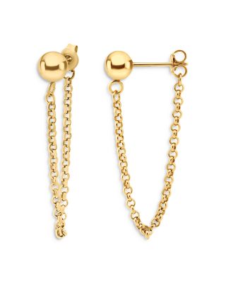 chain with earrings gold