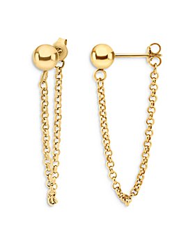 chain link earring long gold earrings gemstone dangle earrings green topaz bridesmaid gift gold stud earrings Gold chain drop earrings