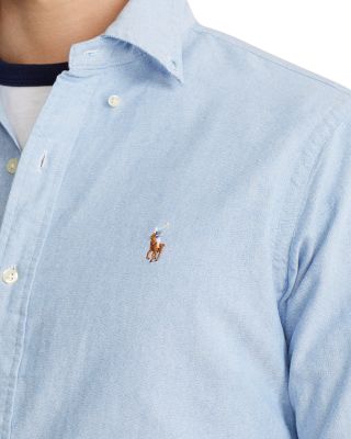 Classic Fit Long Sleeve Cotton Oxford Button Down Shirt