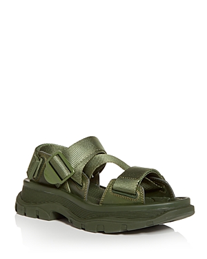 Alexander Mcqueen Women's Tread Sandals In Pale Khaki