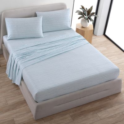 Pikku Rasymatto Pastel Blue Cotton Percale Sheet Sets