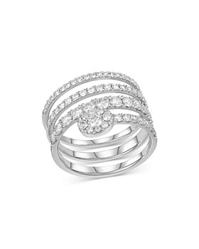 Bloomingdale's - Diamond Bypass Ring in 14K White Gold, 1.25 ct. t.w. - 100% Exclusive