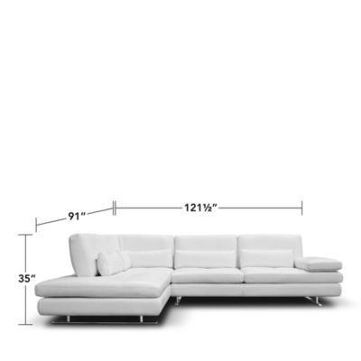 Serena 2-Piece Leather Sectional