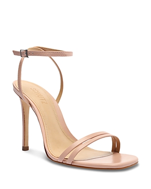 Shop Schutz Women's Altina High Heel Sandals In Sweet Rose Leather