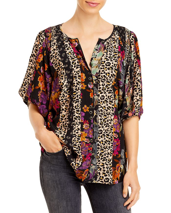 Johnny Was Zane Printed Blouse Bloomingdale's