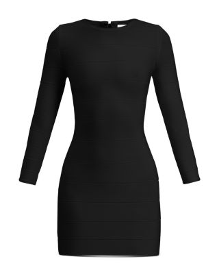 Long-Sleeve Mini Sheath Dress