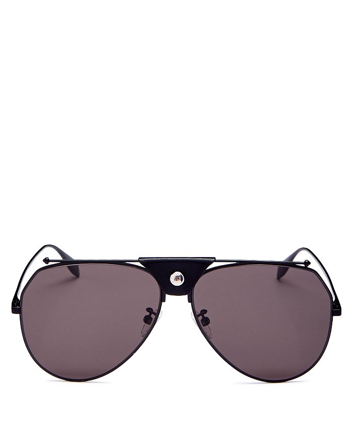 Alexander McQUEEN Brow Bar Aviator Sunglasses 61mm Bloomingdale s