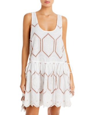 Ramy Brook Alta Drop Waist Eyelet Dress | Bloomingdale's Women