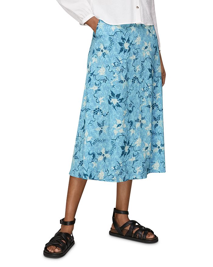 Whistles Batik Garland Print Midi Skirt | Bloomingdale's