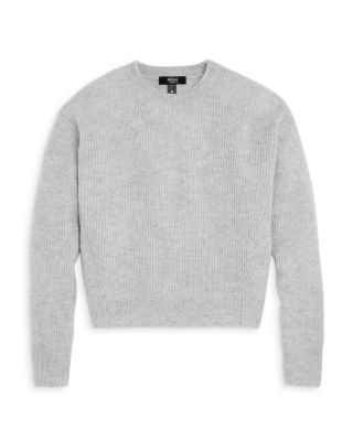 AQUA AQUA Girls' Solid Cashmere Sweater 