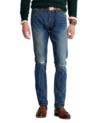 polo ralph lauren men's sullivan slim distressed jeans