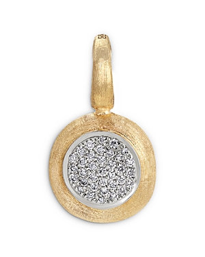 Shop Marco Bicego 18k White & Yellow Gold Jaipur Diamond Pave Pendant In White/gold