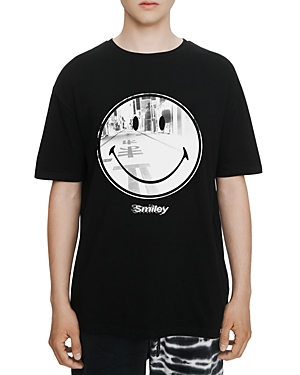 Eleven Paris Street Smiley Face Graphic Tee
