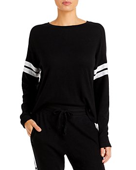 AQUA - Stripe Sleeve Knit Sweatshirt - 100% Exclusive