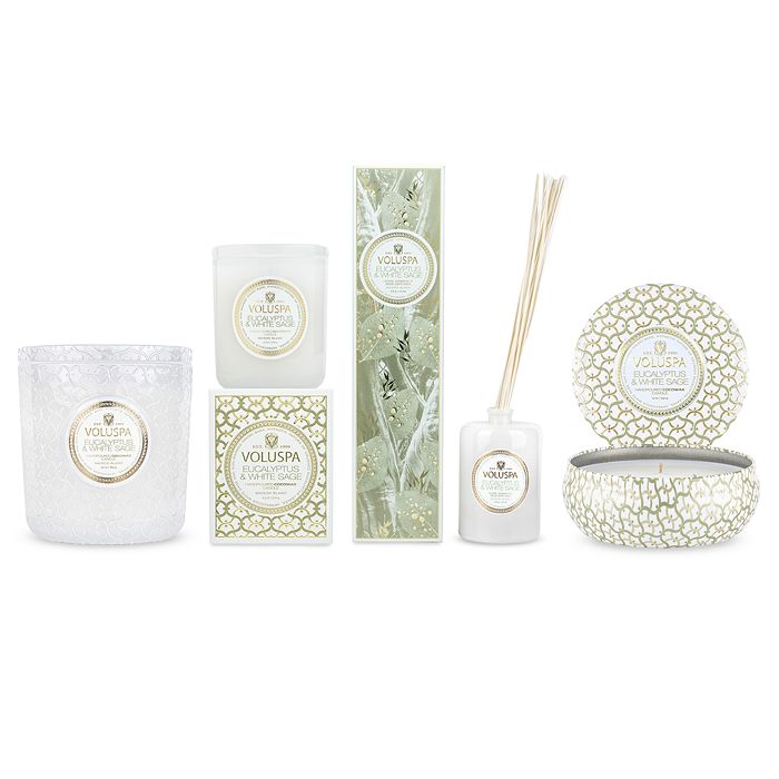 Voluspa Eucalyptus & White Sage Luxe Candle