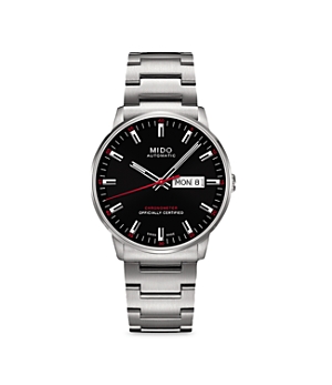 Shop Mido Commander Chronometer Watch, 40mm In Black/silver