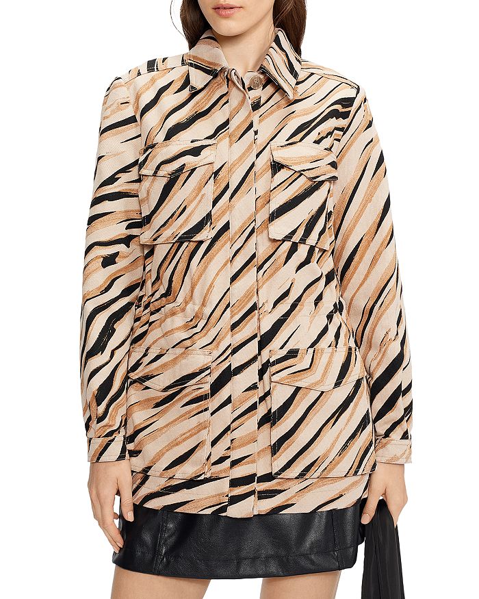 Ted Baker Animal Print Cargo Jacket Bloomingdale's