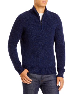 The Men’s Store Bloomingdale’s outlet Navy Blue Merano Wool Sweater