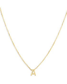 Moon & Meadow - 14K Yellow Gold Initial Pendant Necklace