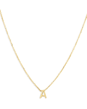 Moon & Meadow 14k Yellow Gold Initial Pendant Necklace In A