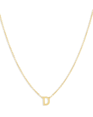 Moon & Meadow 14k Yellow Gold Initial Pendant Necklace In D