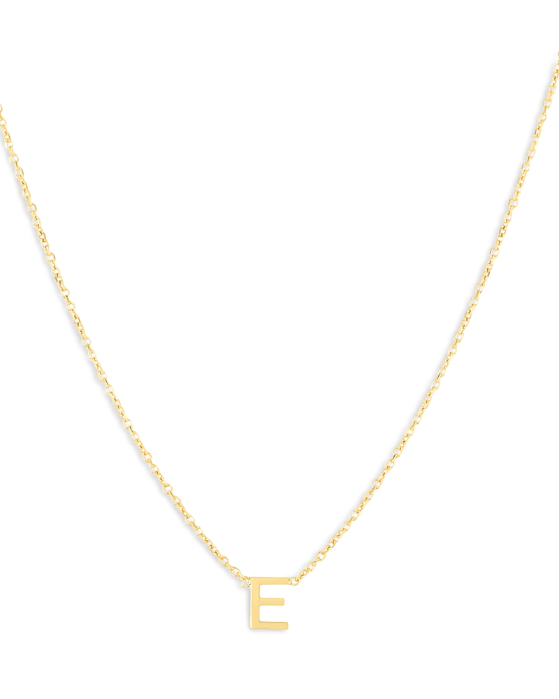Moon & Meadow 14K Yellow Gold Initial Pendant Necklace, 16