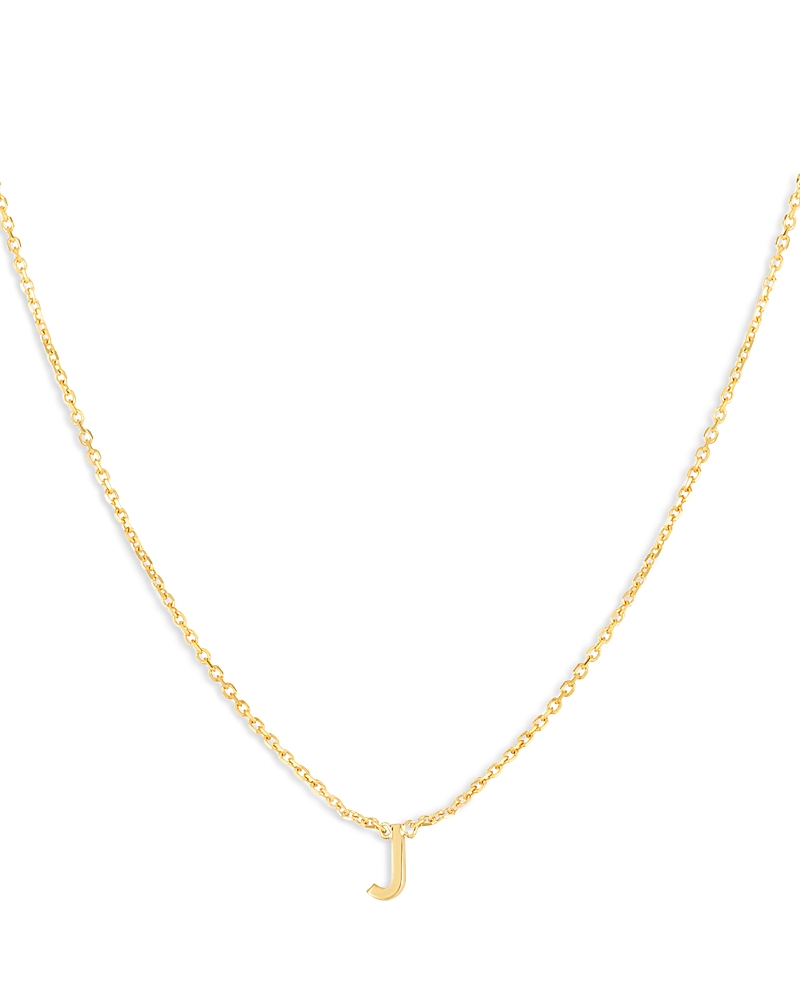 Moon & Meadow 14k Yellow Gold Initial Pendant Necklace In J