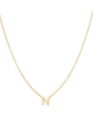 Moon & Meadow 14k Yellow Gold Initial Pendant Necklace