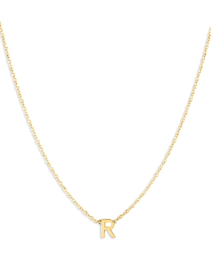 Moon & Meadow 14k Yellow Gold Initial Pendant Necklace In R