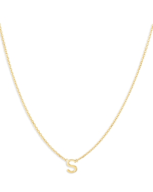 Moon & Meadow 14k Yellow Gold Initial Pendant Necklace In S