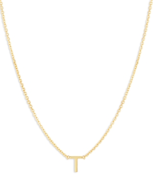 Moon & Meadow 14k Yellow Gold Initial Pendant Necklace In T