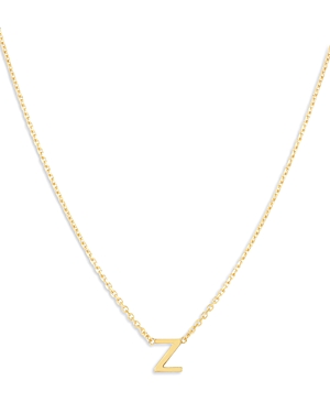 Moon & Meadow 14k Yellow Gold Initial Pendant Necklace In Z
