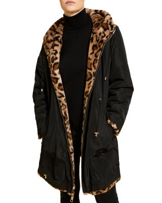 Marina Rinaldi Edipo Reversible Faux Fur Coat | Bloomingdale's
