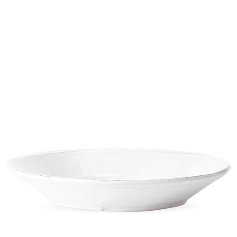 Vietri Lastra Pasta Bowl in White