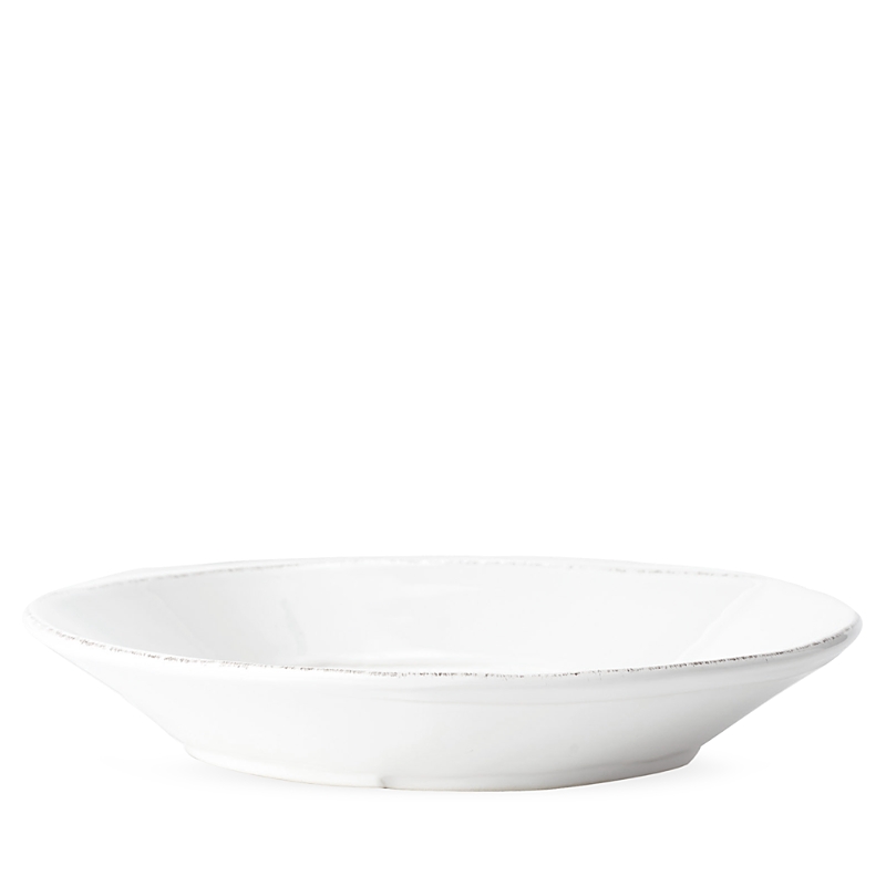 Vietri Melamine Lastra White Dinner Plate In White