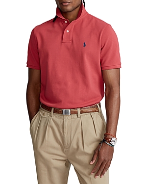 Polo Ralph Lauren Classic Fit Mesh Polo Shirt In Red