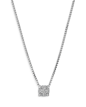 David Yurman Women's Châtelaine Pendant Necklace In Sterling Silver With Full Pavé Diamonds In Silver