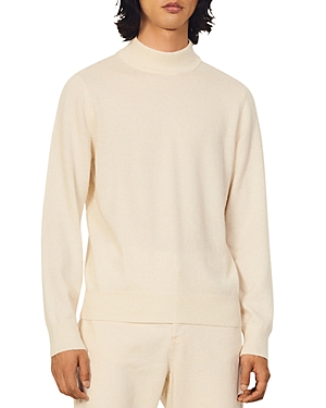 Sandro Industrial Cashmere Sweater In Ecru