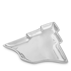 Nambe 11 Christmas Tree Dish In Silver