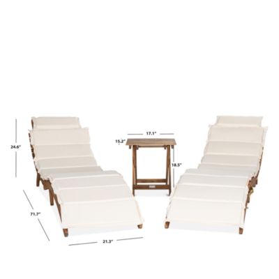 Pacifica 3 Piece Outdoor Lounge Set