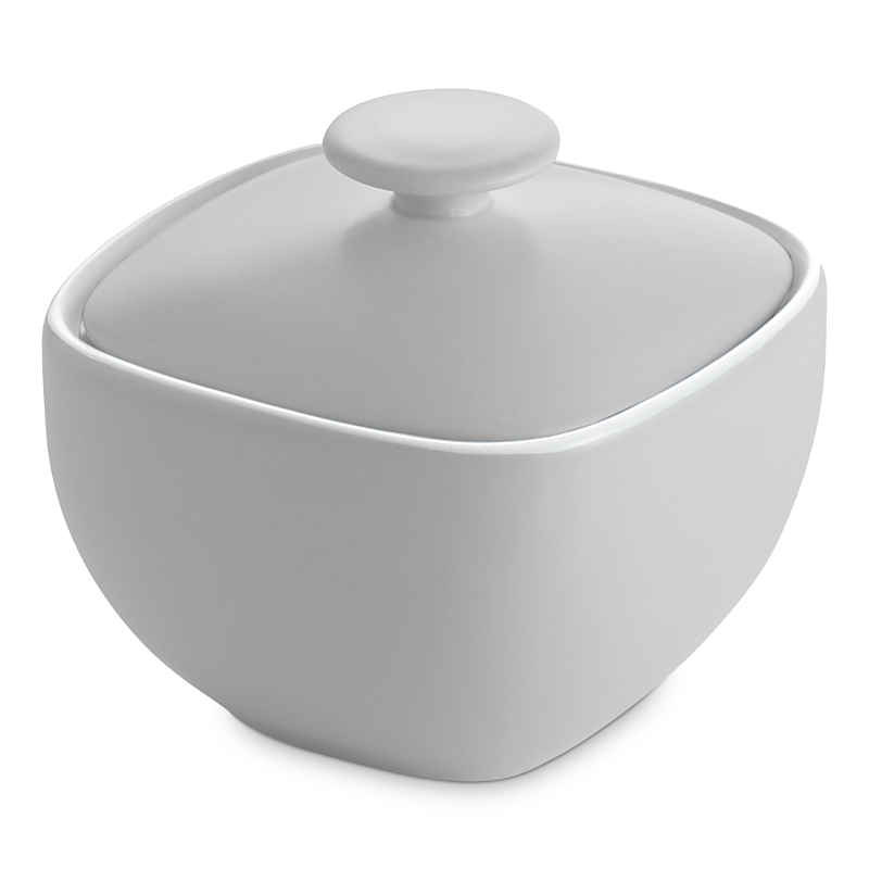 Nambe Pop Collection By Robin Levien Sugar Bowl In Chalk