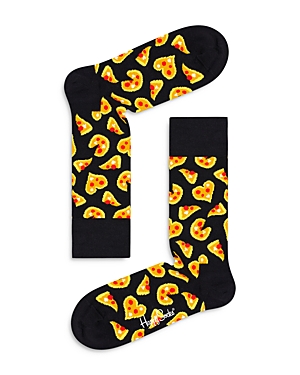 Shop Happy Socks Pizza Love Socks In Black Combo