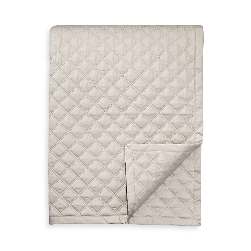 Hudson Park Collection Hudson Park Double Diamond Coverlet, Twin - Exclusive In Neutral