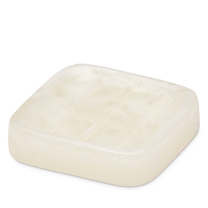 Pigeon & Poodle Abiko Soap Dish In Pearl Whte